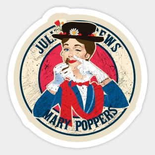 Retro Style Fan Art Design Mary poppers Sticker